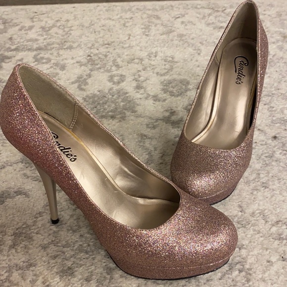 New with Box Candies Rose Gold Heels- size 10 - Picture 2 of 6